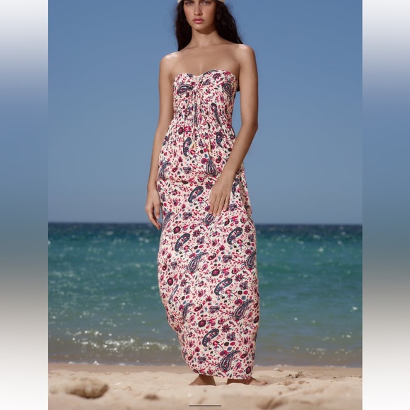 Zara Paisley Print Dress - Picture 2 of 4